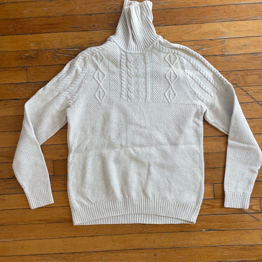 Club Room Ivory Knit Turtleneck